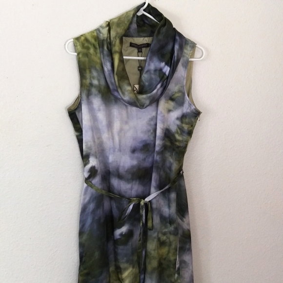Robert Kitchen Canada silk cowl neck dress - Picture 3 of 8